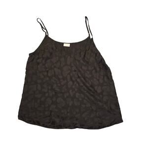 Aritzia Babaton Everly Camisole Tank Black Animal Print Small